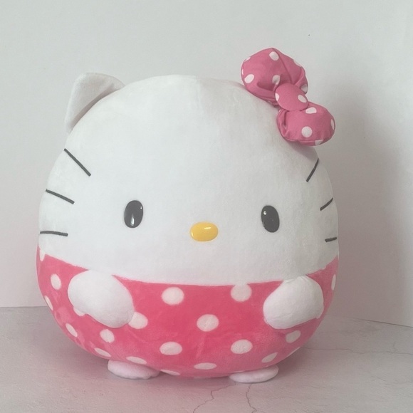 Hello Kitty Other - TY Hello Kitty Sanrio Large Stuffed Plush Beanie Ballz Pillow